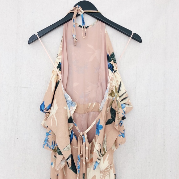 ASTR the Label Bianca Backless Floral Romper - Picture 6 of 7